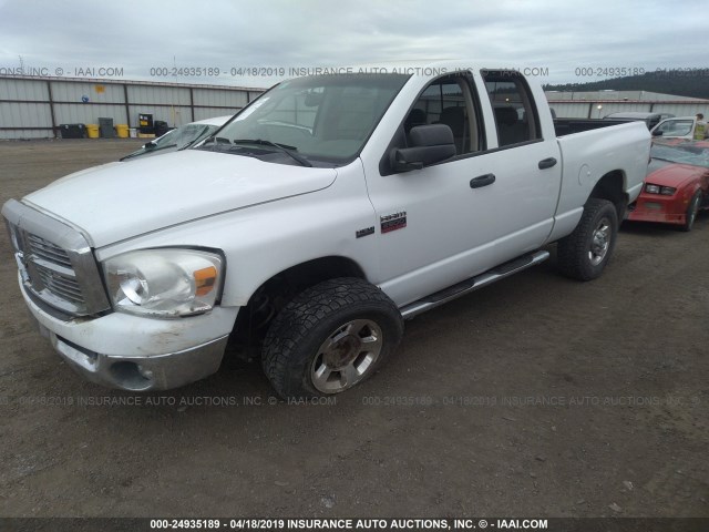 3D7KS28D18G130744 - 2008 DODGE RAM 2500 ST/SLT WHITE photo 2