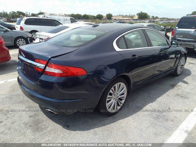 SAJWA0HB4CLS47118 - 2012 JAGUAR XF PORTFOLIO Dark Blue photo 4