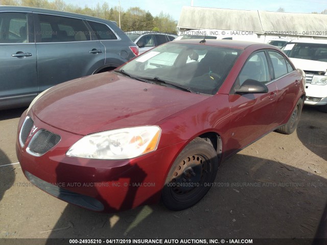 1G2ZF57B784148441 - 2008 PONTIAC G6 VALUE LEADER/BASE MAROON photo 2