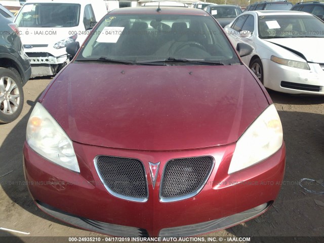 1G2ZF57B784148441 - 2008 PONTIAC G6 VALUE LEADER/BASE MAROON photo 6