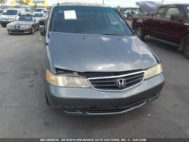 2HKRL18582H518934 - 2002 HONDA ODYSSEY LX GRAY photo 6