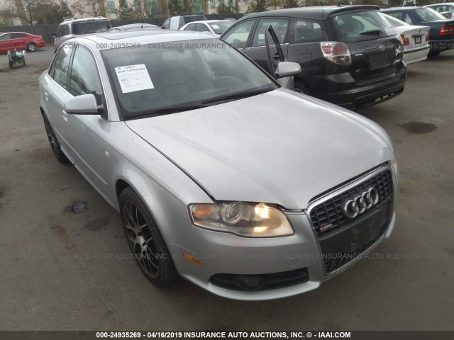 WAUAF78E78A159970 - 2008 AUDI A4 2.0T SILVER photo 1