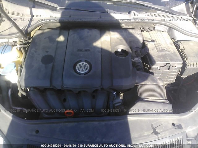 3VWRZ71K88M018631 - 2008 VOLKSWAGEN JETTA SE/SEL GRAY photo 10