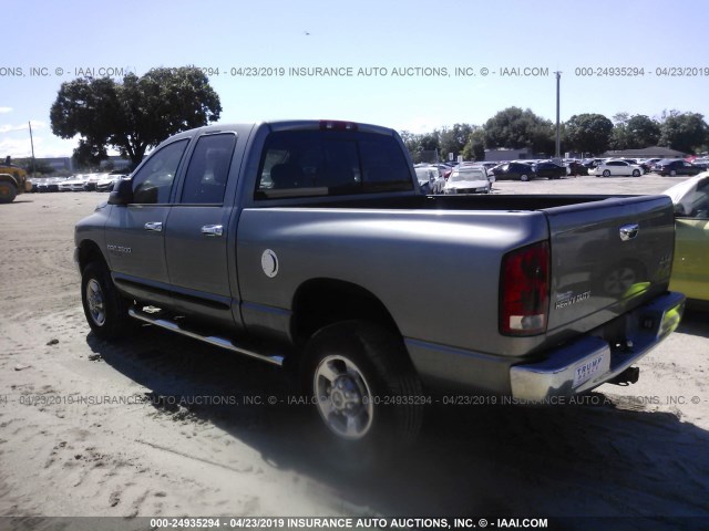 3D7KS28D75G846267 - 2005 DODGE RAM 2500 ST/SLT GRAY photo 3