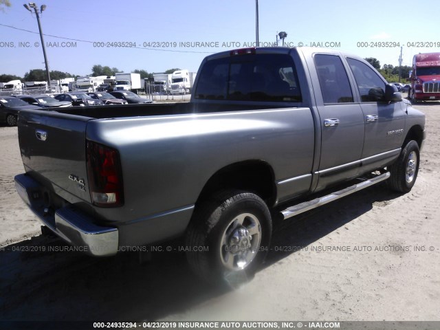 3D7KS28D75G846267 - 2005 DODGE RAM 2500 ST/SLT GRAY photo 4