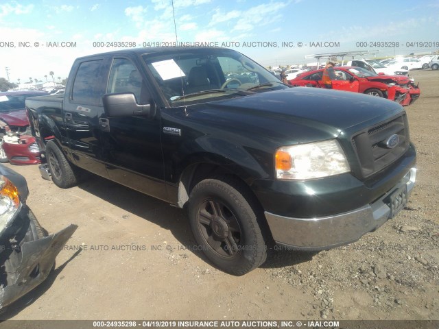 1FTRW12W64KC76979 - 2004 FORD F150 SUPERCREW GREEN photo 1