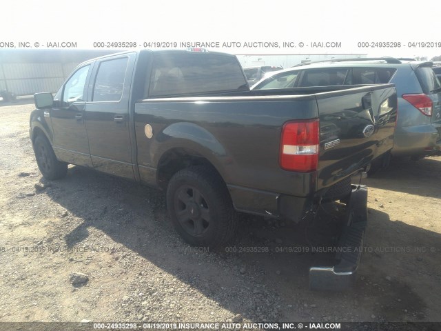 1FTRW12W64KC76979 - 2004 FORD F150 SUPERCREW GREEN photo 3