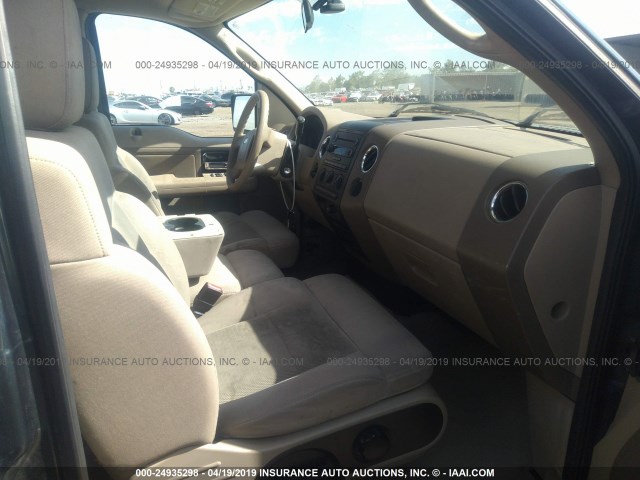 1FTRW12W64KC76979 - 2004 FORD F150 SUPERCREW GREEN photo 5