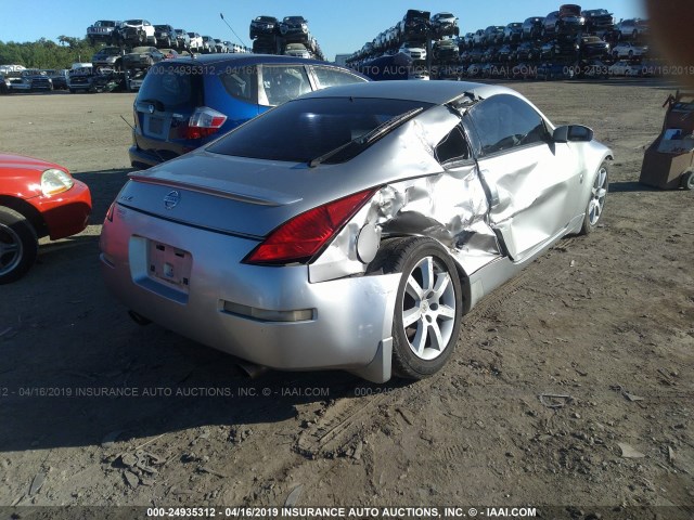 JN1AZ34E23T016112 - 2003 NISSAN 350Z COUPE SILVER photo 4