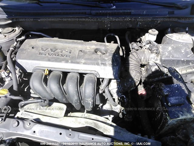 1NXBR32E48Z985136 - 2008 TOYOTA COROLLA CE/LE/S GRAY photo 10