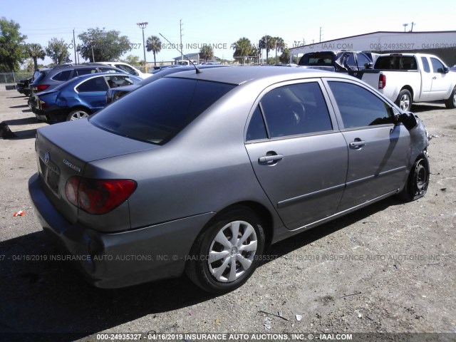 1NXBR32E48Z985136 - 2008 TOYOTA COROLLA CE/LE/S GRAY photo 4