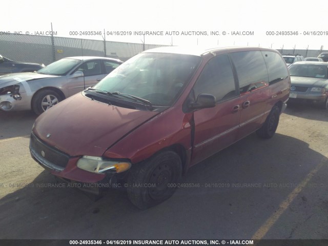 1C4GP54L1TB233549 - 1996 CHRYSLER TOWN & COUNTRY  MAROON photo 2