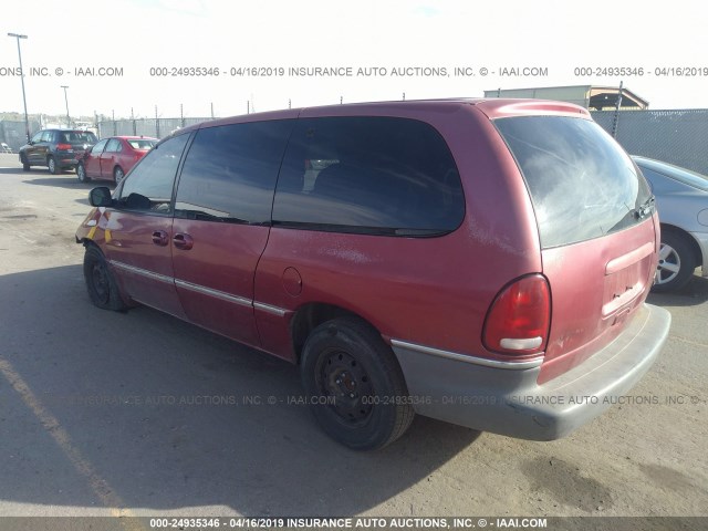 1C4GP54L1TB233549 - 1996 CHRYSLER TOWN & COUNTRY  MAROON photo 3