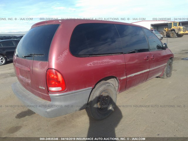 1C4GP54L1TB233549 - 1996 CHRYSLER TOWN & COUNTRY  MAROON photo 4