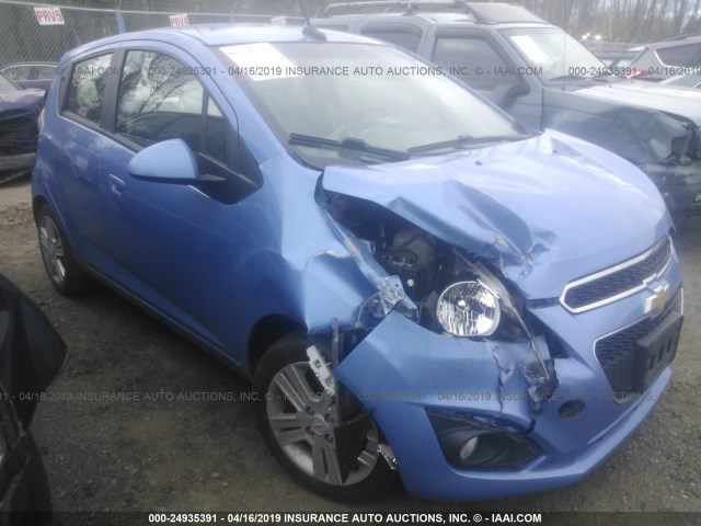 KL8CD6S92DC595401 - 2013 CHEVROLET SPARK 1LT BLUE photo 1