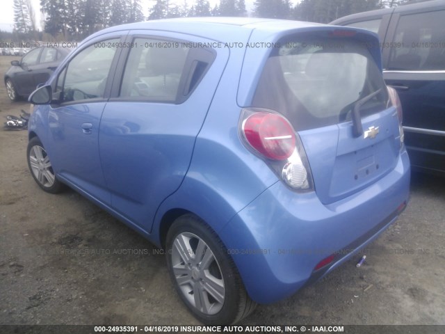 KL8CD6S92DC595401 - 2013 CHEVROLET SPARK 1LT BLUE photo 3