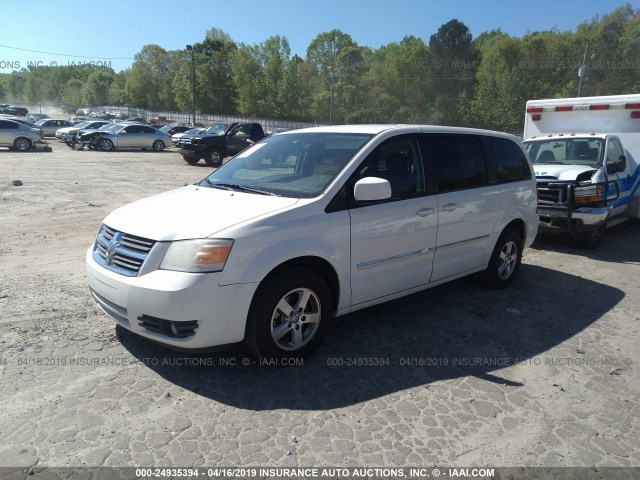 2D8HN54P48R830797 - 2008 DODGE GRAND CARAVAN SXT WHITE photo 2