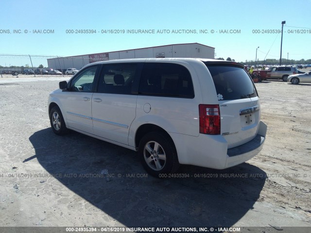 2D8HN54P48R830797 - 2008 DODGE GRAND CARAVAN SXT WHITE photo 3