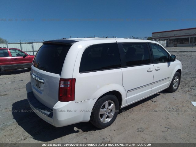 2D8HN54P48R830797 - 2008 DODGE GRAND CARAVAN SXT WHITE photo 4