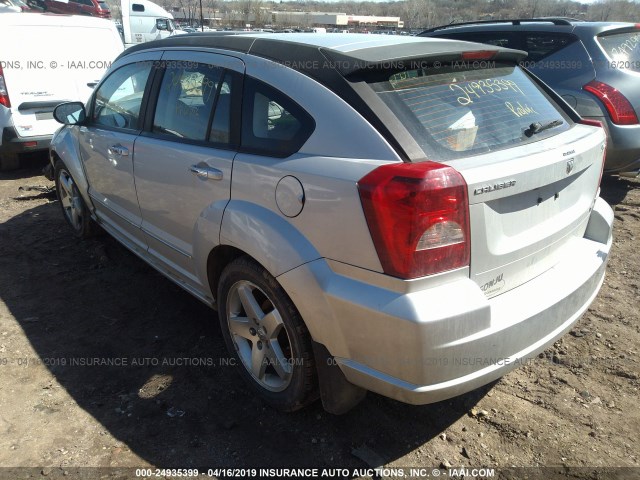 1B3HE78K07D551620 - 2007 DODGE CALIBER R/T SILVER photo 3