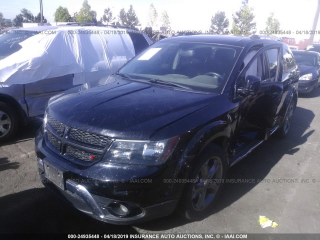 3C4PDCGG3HT566465 - 2017 DODGE JOURNEY CROSSROAD BLACK photo 2