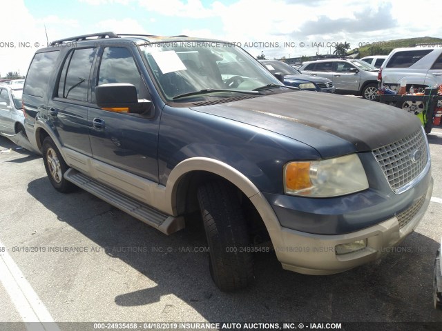 1FMPU17575LA72485 - 2005 FORD EXPEDITION EDDIE BAUER BLUE photo 1