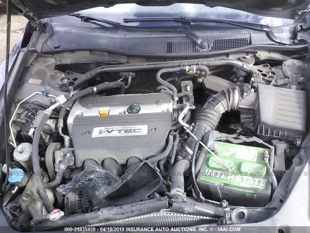 1HGCS128X9A012410 - 2009 HONDA ACCORD EXL ფერფლისფერი ფოტო 10