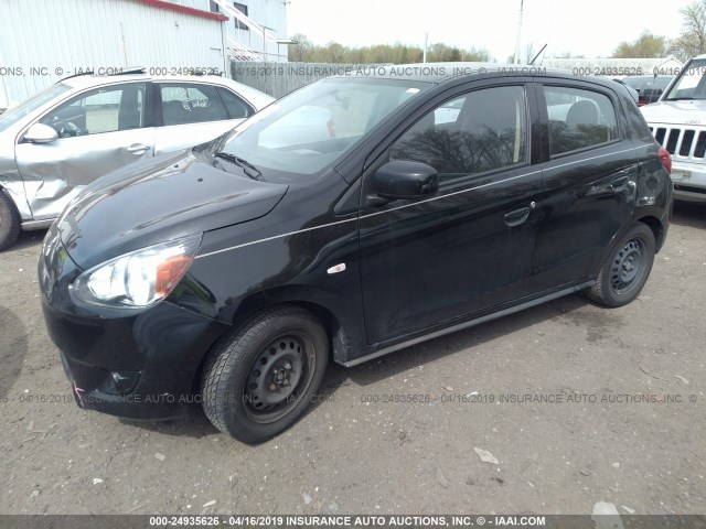 ML32A3HJ3FH034015 - 2015 MITSUBISHI MIRAGE DE BLACK photo 2