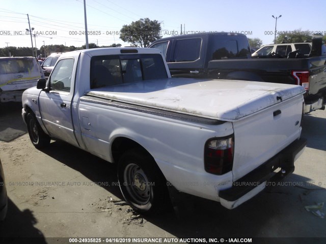 1FTYR10D92PB57392 - 2002 FORD RANGER WHITE photo 3