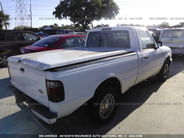 1FTYR10D92PB57392 - 2002 FORD RANGER WHITE photo 4