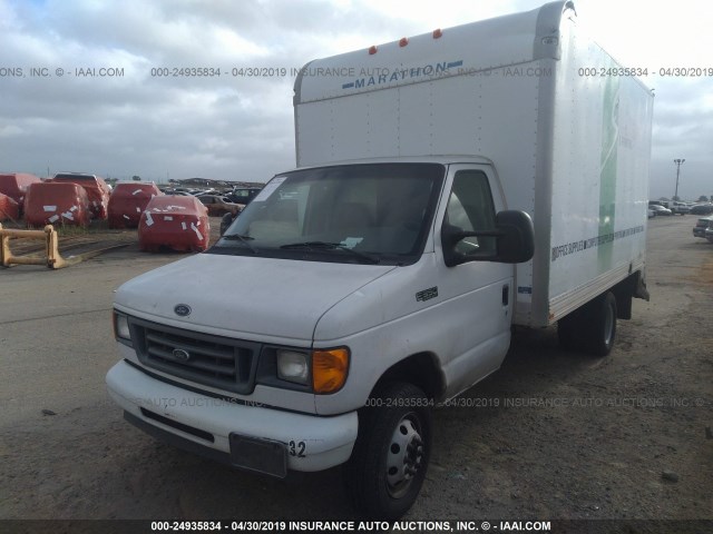 1FDWE35LX3HA63155 - 2003 FORD ECONOLINE E350 SUPER DUTY CTWAY VAN WHITE photo 2