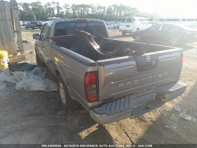 1N6DD26T93C462317 - 2003 NISSAN FRONTIER KING CAB XE GRAY photo 3