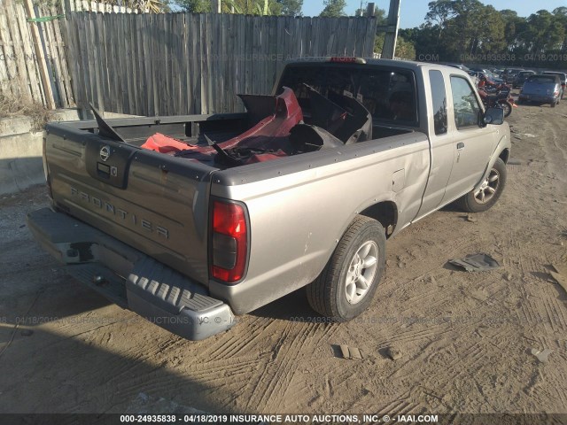 1N6DD26T93C462317 - 2003 NISSAN FRONTIER KING CAB XE GRAY photo 4