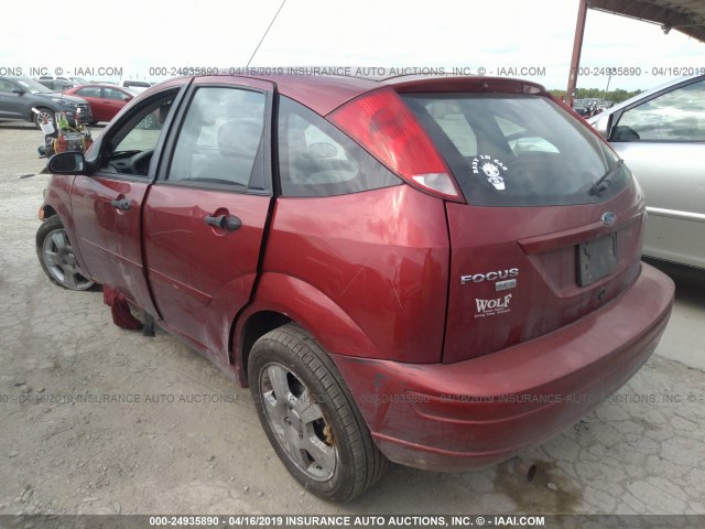 3FAFP37N05R152446 - 2005 FORD FOCUS ZX5 RED photo 3