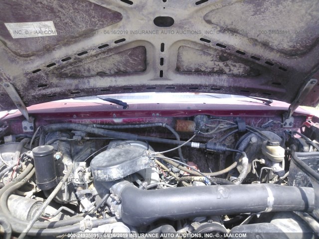 1FMEU15N4MLA34463 - 1991 FORD BRONCO U100 RED photo 10