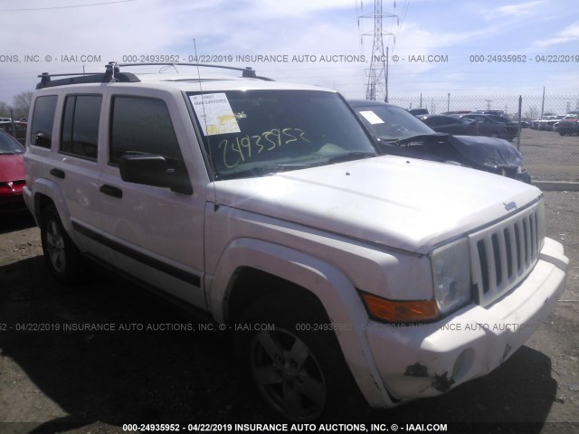 1J8HG48K76C143670 - 2006 JEEP COMMANDER WHITE photo 1