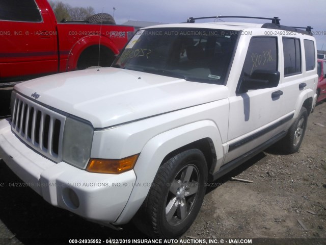1J8HG48K76C143670 - 2006 JEEP COMMANDER WHITE photo 2