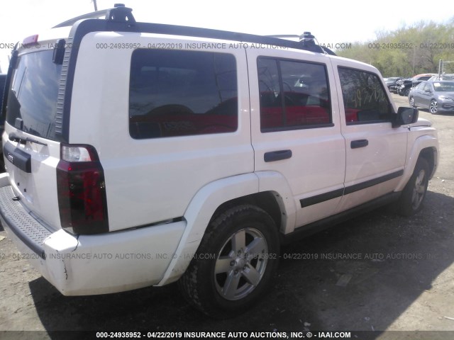 1J8HG48K76C143670 - 2006 JEEP COMMANDER WHITE photo 4