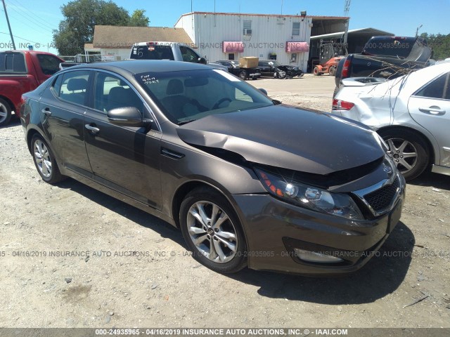 KNAGN4A77B5070620 - 2011 KIA OPTIMA EX/SX GRAY photo 1