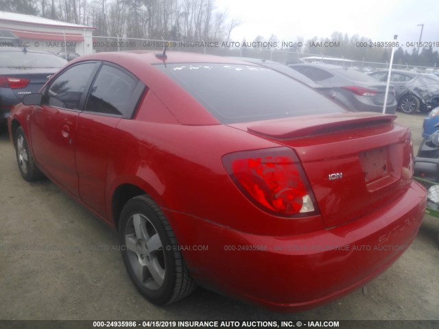 1G8AW15FX6Z114172 - 2006 SATURN ION LEVEL 3 RED photo 3