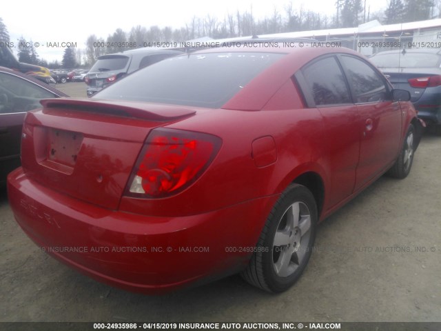 1G8AW15FX6Z114172 - 2006 SATURN ION LEVEL 3 RED photo 4