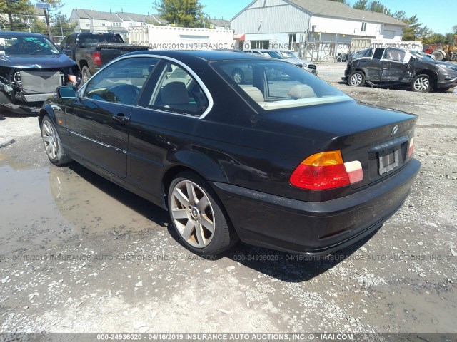 WBABN33431JW56471 - 2001 BMW 325 CI BLACK photo 3