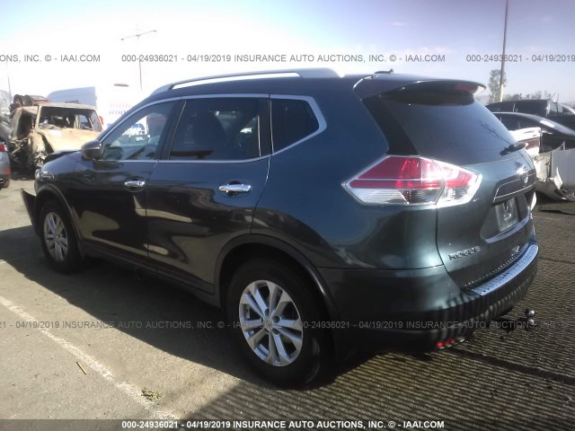 5N1AT2MV8EC784751 - 2014 NISSAN ROGUE S/SL/SV BLUE photo 3