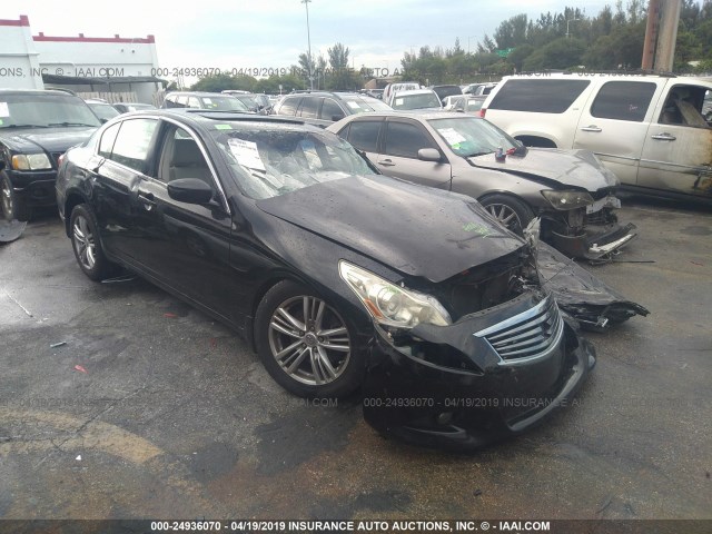 JN1DV6AP1BM831085 - 2011 INFINITI G25 JOURNEY BLACK photo 1