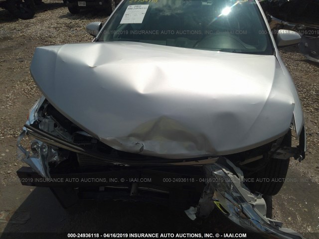 4T4BF1FK5CR257949 - 2012 TOYOTA CAMRY SE/LE/XLE SILVER photo 10