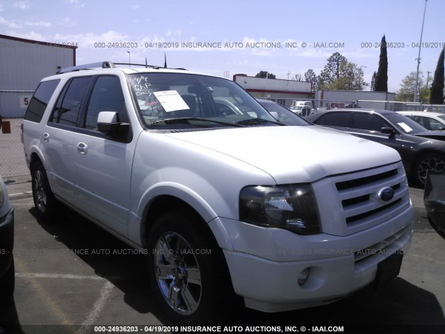 1FMJU1K57AEB08106 - 2010 FORD EXPEDITION LIMITED WHITE photo 1