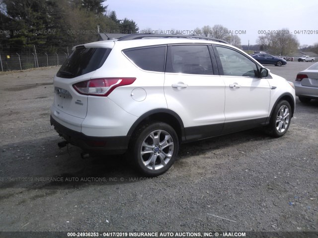 1FMCU0H90DUC32922 - 2013 FORD ESCAPE SEL WHITE photo 4