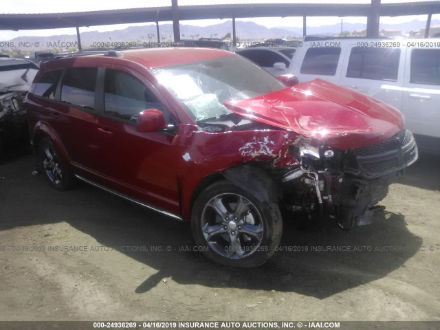 3C4PDCGG0FT715461 - 2015 DODGE JOURNEY CROSSROAD RED photo 1