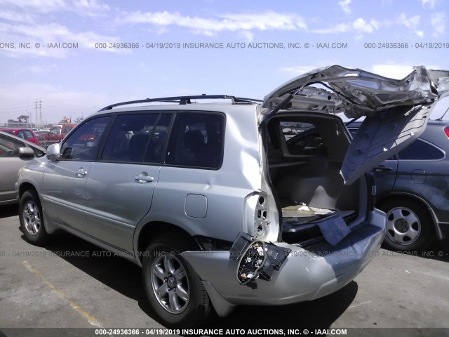 JTEGP21AX60112161 - 2006 TOYOTA HIGHLANDER LIMITED GRAY photo 3