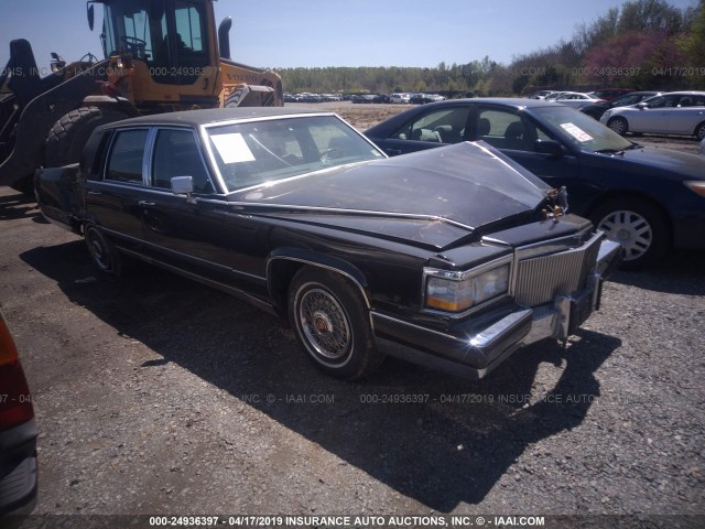 1G6DW5478LR726325 - 1990 CADILLAC BROUGHAM BLACK photo 1